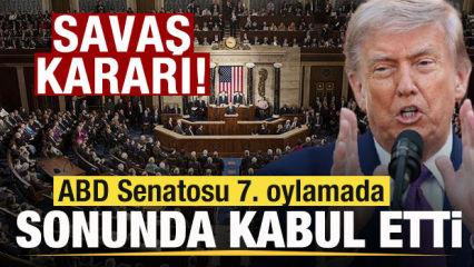 ABD Senatosundan son dakika savaş kararı! Sonunda kabul edildi! 