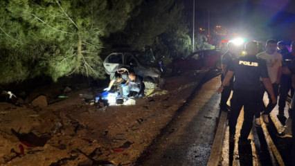 Adana'da y&uuml;rek yakan kaza: Gen&ccedil; &ccedil;ift &ouml;ld&uuml;, 4 yaşındaki kızları yaralı