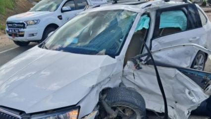 Aksaray'da otomobiller &ccedil;arpıştı: 1 &ouml;l&uuml;, 2 ağır yaralı