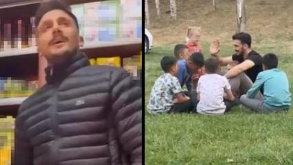 &Ccedil;orlu&rsquo;da şehit olan polis Emrah Ko&ccedil;&rsquo;un t&uuml;rk&uuml; s&ouml;yleyip &ccedil;ocuklarla eğlendiği anları