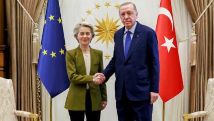 Başkan Erdoğan'dan Avrupa Birliği'ne son dakika &ccedil;ağrısı! Von der Leyen'e resmen iletti