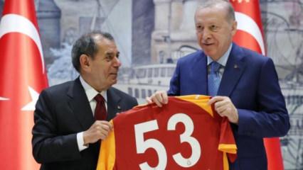 Cumhurbaşkanı Recep Tayyip Erdoğan, şampiyon Galatasaray&rsquo;ı kabul etti
