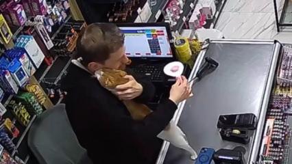 Esnafın hayat kurtaran şefkatine kediden her g&uuml;n vefa sarılması