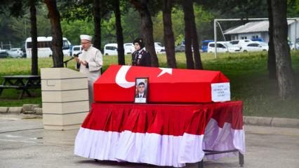 Hayatını kaybeden jandarma komutanı, askeri t&ouml;renle uğurlandı
