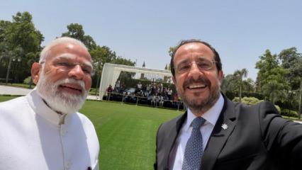 Hristodulidis ve Modi imzaları attı! "G&uuml;ney Kıbrıs Hindistan i&ccedil;in bir &uuml;s olacak"