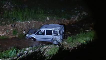 Malatya'da hafif ticari ara&ccedil; dereye u&ccedil;tu: 1 yaralı