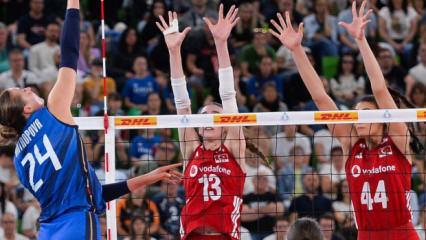 A Milli Kadın Voleybol Takımı, İtalya'ya 3-1 mağlup oldu