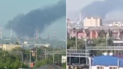 Rusya'da petrol rafinerisine saldırı