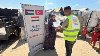 Sadakataşı'ndan Gazze'de 5 bin hisse kurban dağıtımı