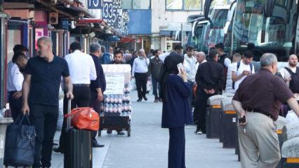15 Temmuz Demokrasi Otogarı'nda bayram d&ouml;n&uuml;ş&uuml; yoğunluğu
