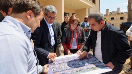 Başkan Şahin, TCDD lojmanlarının restorasyon &ccedil;alışmalarını inceledi
