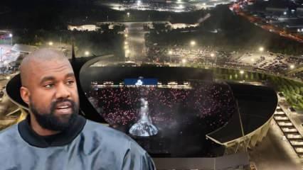 Kanye West ilk kez İstanbul'da konser verdi! 118 binlik rekor kırıldı