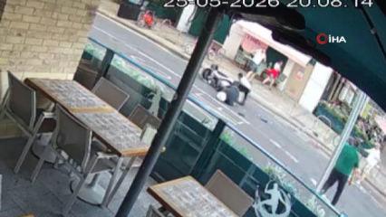 Londra'da T&uuml;rk vatandaş motosikletin &ouml;n&uuml;ne atlayarak kız &ccedil;ocuğunu kurtardı
