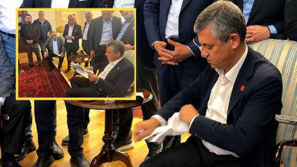 &Ouml;zg&uuml;r &Ouml;zel&rsquo;in CHP Genel Merkezi'ndeki tebligat şovu kurgu &ccedil;ıktı!