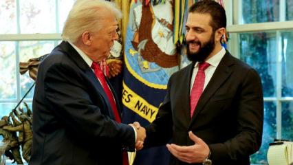 Şara'dan Trump'a kritik &ccedil;ağrı! ABD ve Suriye'den s&uuml;rpriz g&ouml;r&uuml;şme...