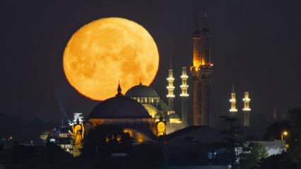 T&uuml;rkiye ve Irak semalarında b&uuml;y&uuml;leyici dolunay ş&ouml;leni 