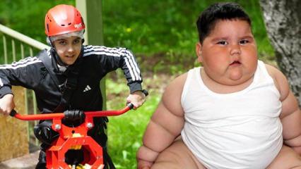 Yağız'ın inanılmaz değişimi: 5 yaşında 90 kiloydu, 11 yaşında 40 kilo oldu