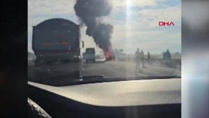 Ankara'da iş&ccedil;i servisi yandı!