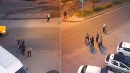 Başakşehir'de iş yerine silahlı saldırı kamerada