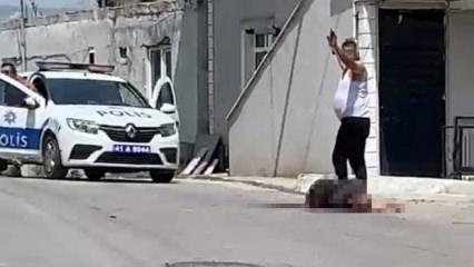 Cani koca dehşeti! Sokak ortasında eşini katletti, lin&ccedil;ten polis kurtardı