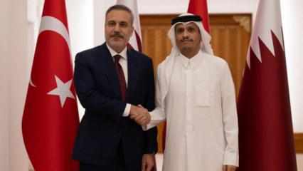 Dışişleri Bakanı Fidan, Katar Başbakanı Al Sani ile g&ouml;r&uuml;şt&uuml;