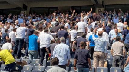 Fenerbah&ccedil;e'de se&ccedil;im olaylı başladı! Stadyumda gerginlik &ccedil;ıktı