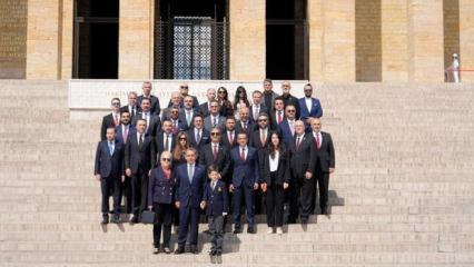 Galatasaray'dan Anıtkabir'e ziyaret