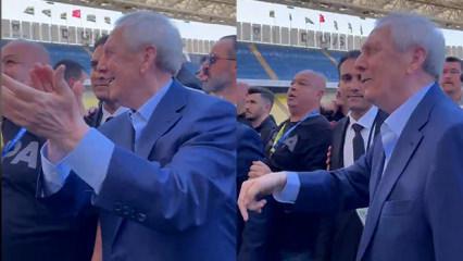 Hakan Safi destek&ccedil;ilerinin karşısına dikilen Aziz Yıldırım: Ben buradayım!