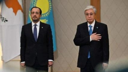 Kazak Cumhurbaşkanından Rum lidere &ouml;vg&uuml; dolu s&ouml;zler: Sizi takdir ediyorum