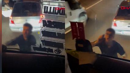 &Ouml;n&uuml;n&uuml; kestikleri yolcu otob&uuml;s&uuml;ne zarar veren 3 kişi g&ouml;zaltında