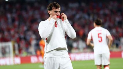 Orkun K&ouml;k&ccedil;&uuml; milli formayla 4. gol&uuml;n&uuml; kaydetti