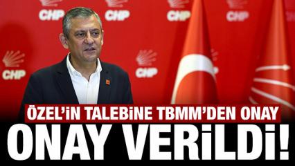 &Ouml;zg&uuml;r &Ouml;zel'in talebine TBMM'den &ccedil;ıktı: Onay verildi!