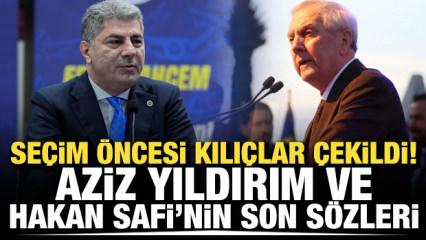 Se&ccedil;im &ouml;ncesi kılı&ccedil;lar &ccedil;ekildi! Hakan Safi ve Aziz Yıldırım'ın son s&ouml;zleri