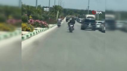 Trafikte akrobatik hareket yapan motosikletliye 46 bin TL ceza