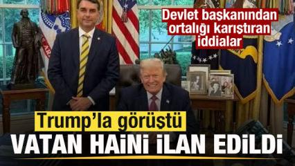 Trump'la g&ouml;r&uuml;şt&uuml;! Vatan haini ilan edildi! Ortalığı karıştıran iddialar