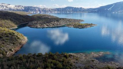 Volkanik patlama sonrası oluşan doğa harikası: Nemrut Krater G&ouml;l&uuml;