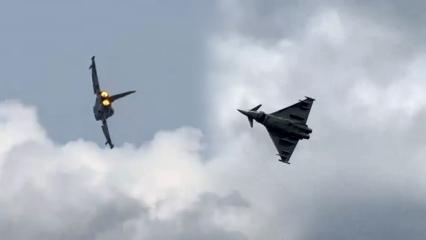 Eurofighter'lar ilk kez T&uuml;rk bayrağıyla havalandı! Resmen tanıtıldılar