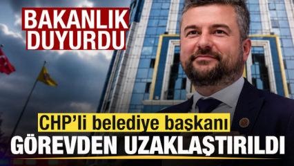 Bakanlık duyurdu! CHP'li belediye başkanı G&ouml;rkem Duman g&ouml;revden uzaklaştırıldı