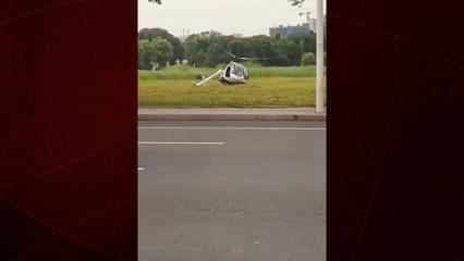 &Ccedil;in'de feci kaza! Helikopter par&ccedil;alara ayrıldı