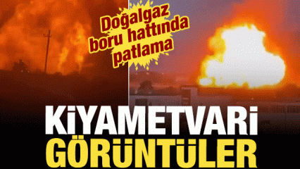 Dağıstan'dan kıyametvari sahneler: Doğalgaz boru hattı patladı