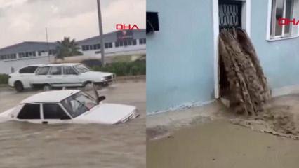 Denizli ve Manisa felaketi yaşadı: Ara&ccedil;lar, ev ve iş yerleri sular altında