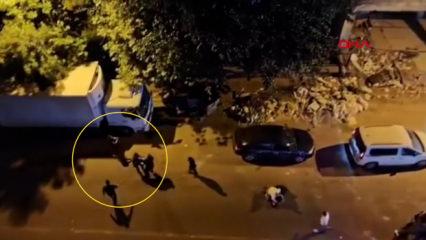 Diyarbakır'da 1 kişinin silahla yaralandığı silahlı kavga kamerada