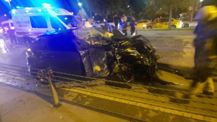 İstanbul'da korkutan kaza! İki ara&ccedil; bir anda alev topuna d&ouml;nd&uuml;