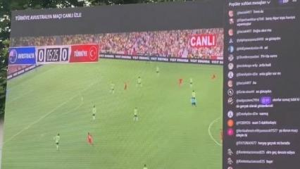 Milli ma&ccedil; sandılar, dakikalar sonra fark ettiler! Binlerce kişiyi şoke eden g&ouml;r&uuml;nt&uuml;