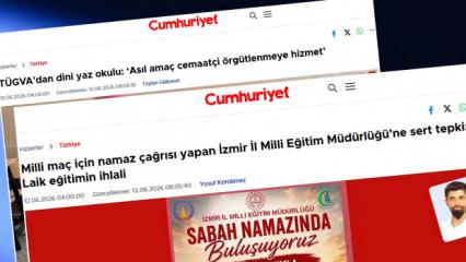 T&Uuml;GVA'nın "Yaz Okulu" ve MEB'in 'Milli ma&ccedil; duası' Cumhuriyet gazetesini rahatsız etti
