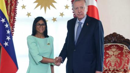 Venezuela Ge&ccedil;ici Devlet Başkanı Rodriguez'den T&uuml;rkiye paylaşımı