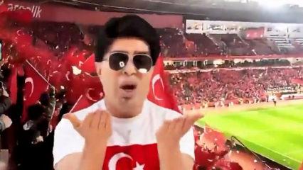 Yılmaz Morg&uuml;l'&uuml;n milli takım marşı sosyal medyayı salladı