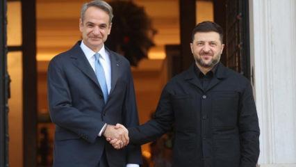 Mi&ccedil;otakis ve Zelenskiy, Br&uuml;ksel'de g&ouml;r&uuml;şt&uuml;