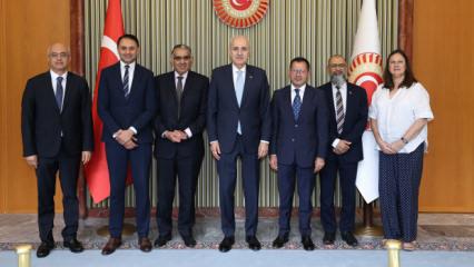 Meclis Başkanı Kurtulmuş, Birleşik Krallık ile ilgili heyeti kabul etti