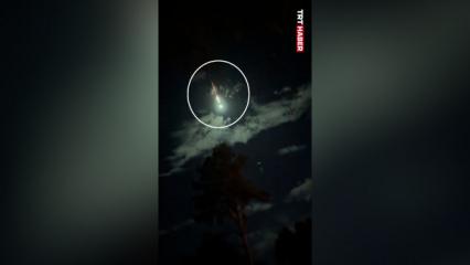 ABD'de geceyi aydınlatan meteor kameraya yansıdı